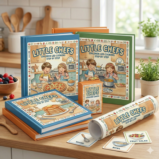 Little Chefs Bundle - Books + Flashcards + Poster
