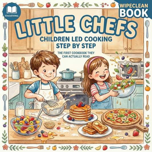 Little Chefs Starter Book - Wipeable Board Book (Level 1)