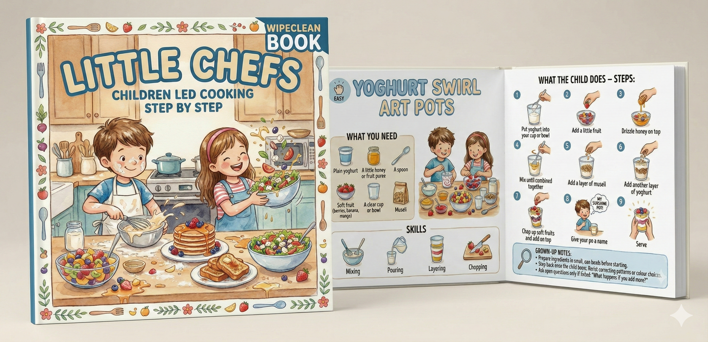 Little Chefs Starter Book - Wipeable Board Book (Level 1)